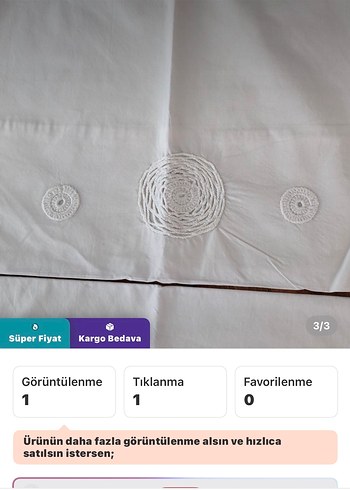 Beyaz Nakışlı Yastık Kılıfı Takımı - Görsel 3