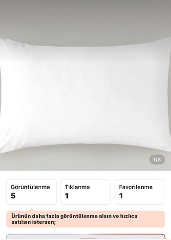 İşlemeli Beyaz yeni yastık kılıfı - Görsel 3