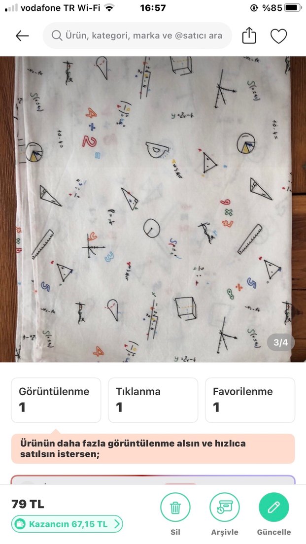 İşlemeli Beyaz yeni yastık kılıfı - Görsel 2