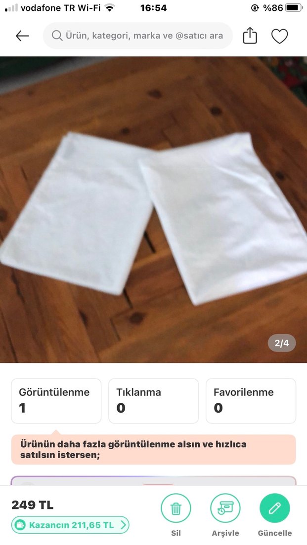 Beyaz Yastık Kılıf Seti %100 pamuk - Görsel 2