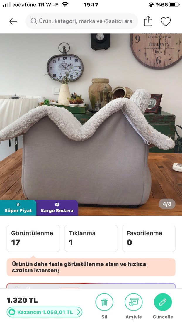 Niazi Gri Rahat Kedi Uyku Yatağı evi - Görsel 4