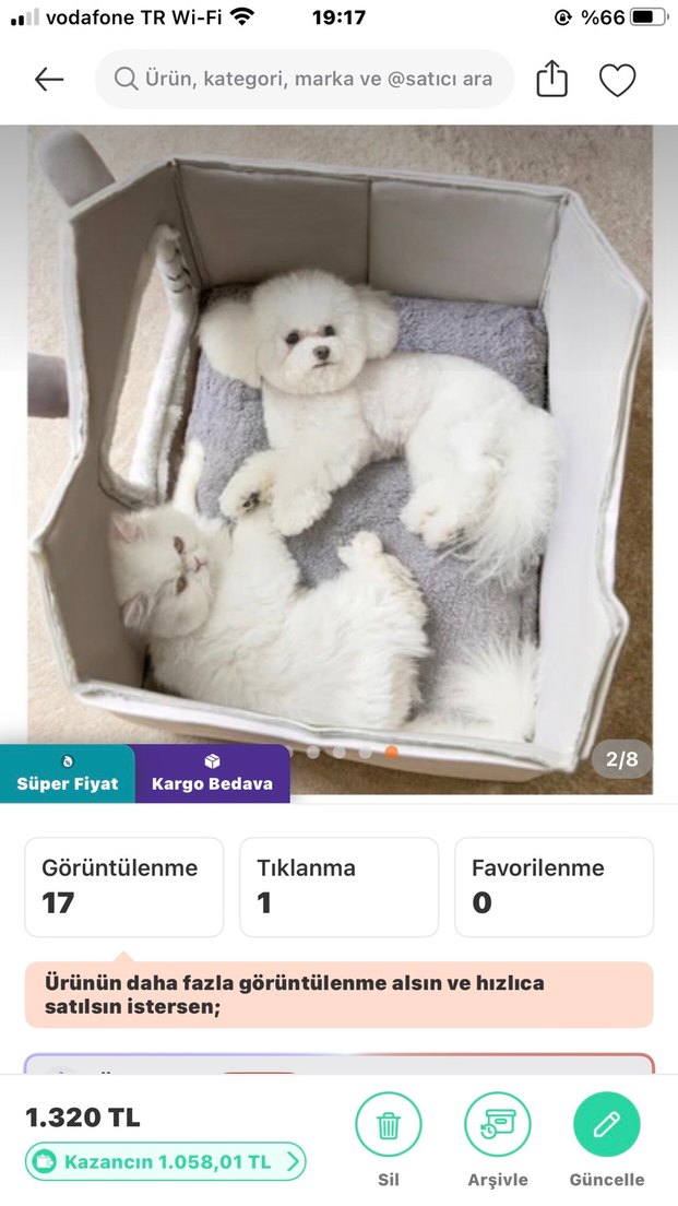 Niazi Gri Rahat Kedi Uyku Yatağı evi - Görsel 2