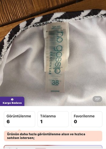 Zebra Desenli Kadın Mini Bikini - Görsel 7