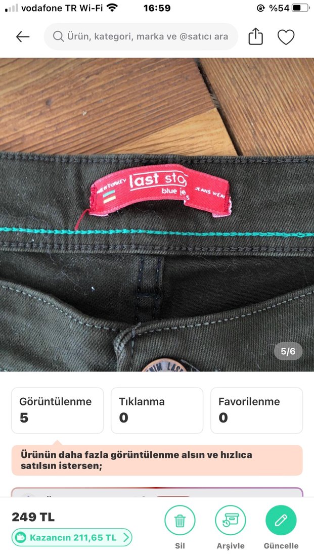 Erkek haki yeni %100 pamuk Rahat Midi Şort - Görsel 5