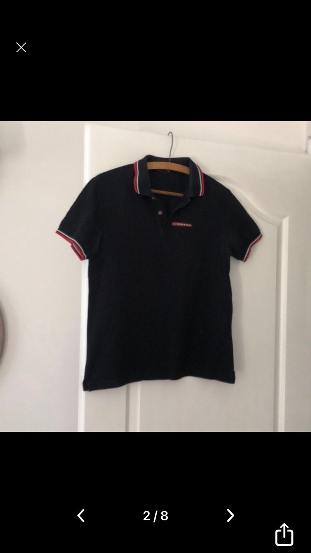 Prada orijinal Erkek Polo Tişört - Görsel 2