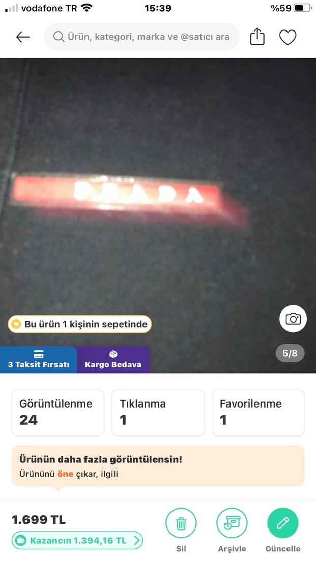 Prada orijinal Erkek Polo Tişört - Görsel 5