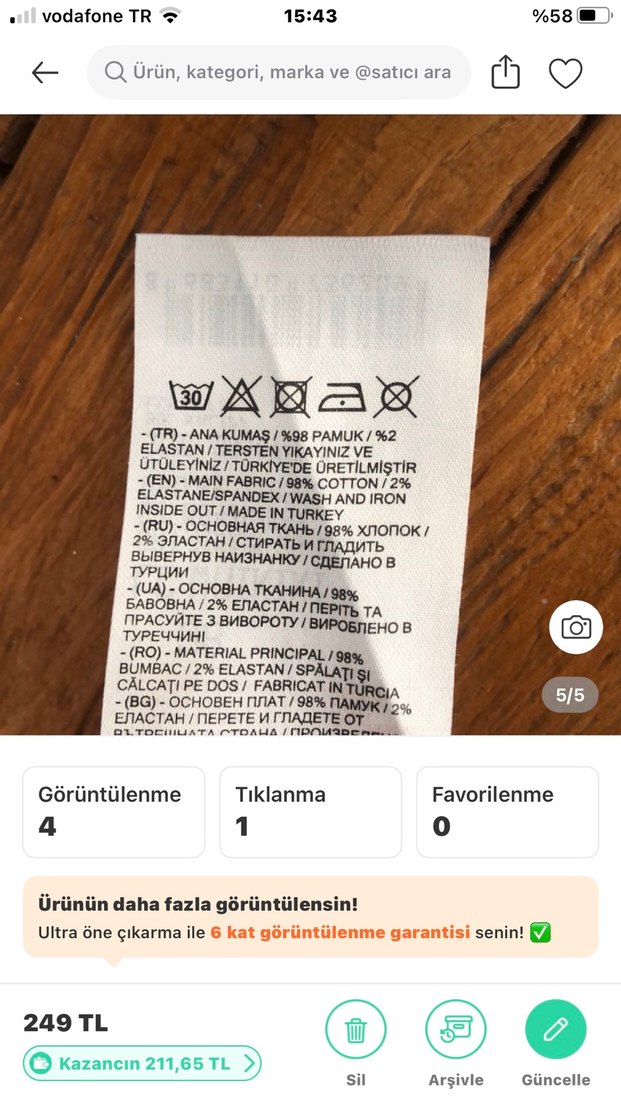 Beyaz Pamuklu Rahat Kesim Mini Kot Şort - Görsel 5