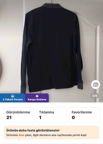 Moncler orijinal Erkek Uzun Kollu Polo Tişört - Görsel 3