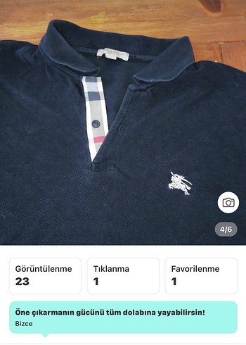 Erkek BURBERRY Düğmeli Polo Tişört - Görsel 4
