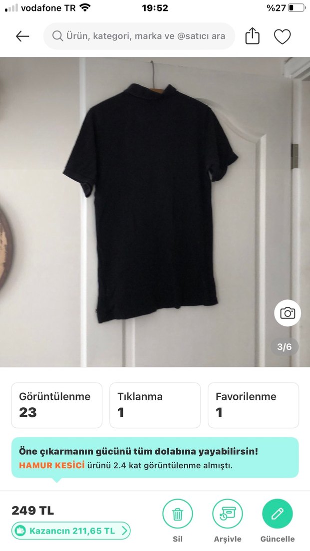 Erkek BURBERRY Düğmeli Polo Tişört - Görsel 3