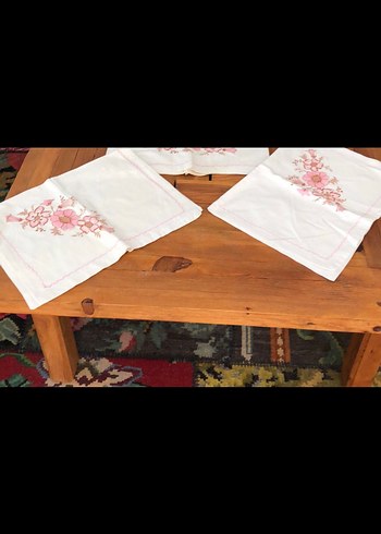 Pembe Nakışlı Pastel yastık kılıfı 2 adet - Görsel 3