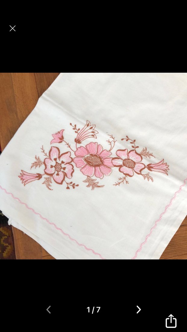 Pembe Nakışlı Pastel yastık kılıfı 2 adet - Görsel 2