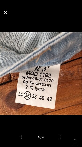 s Beden mavi Renk YIRTIK DETAYLI KISA JEANS ŞORT