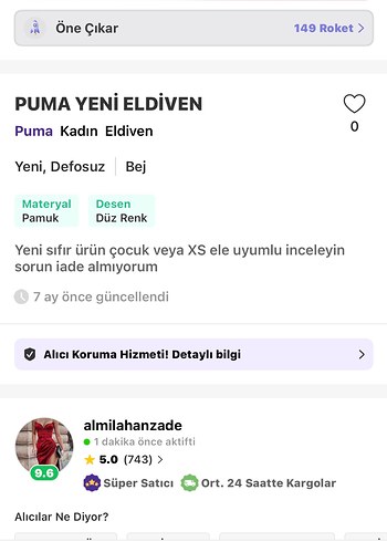 Puma PUMA ORİJİNAL ELDİVEN