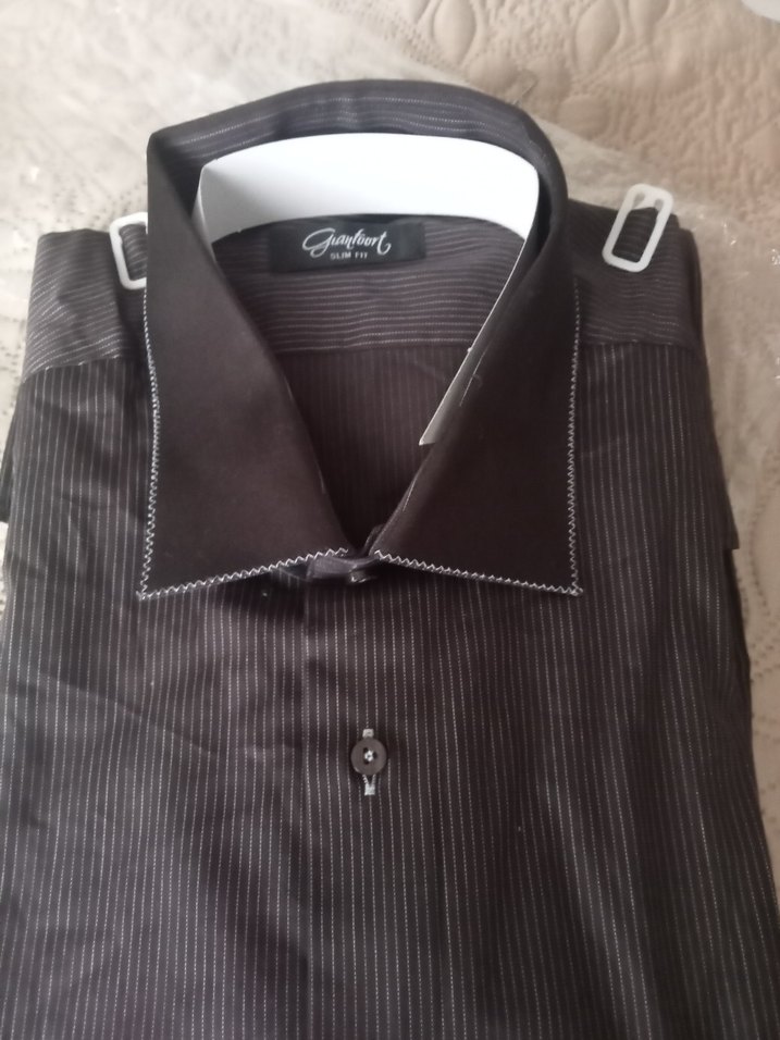 kahve rengi Vintage Slimfit Erkek Rozeti - Görsel 3