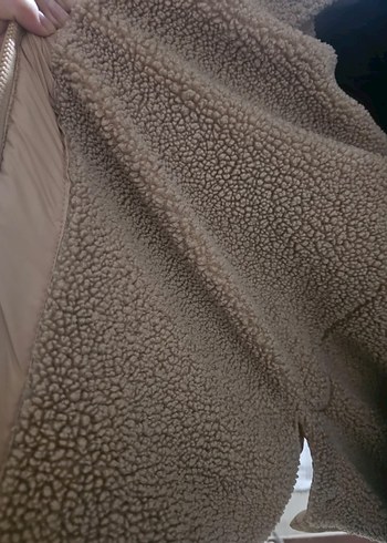 Bej Kuşaklı Kadın Kışlık Mont - Görsel 14