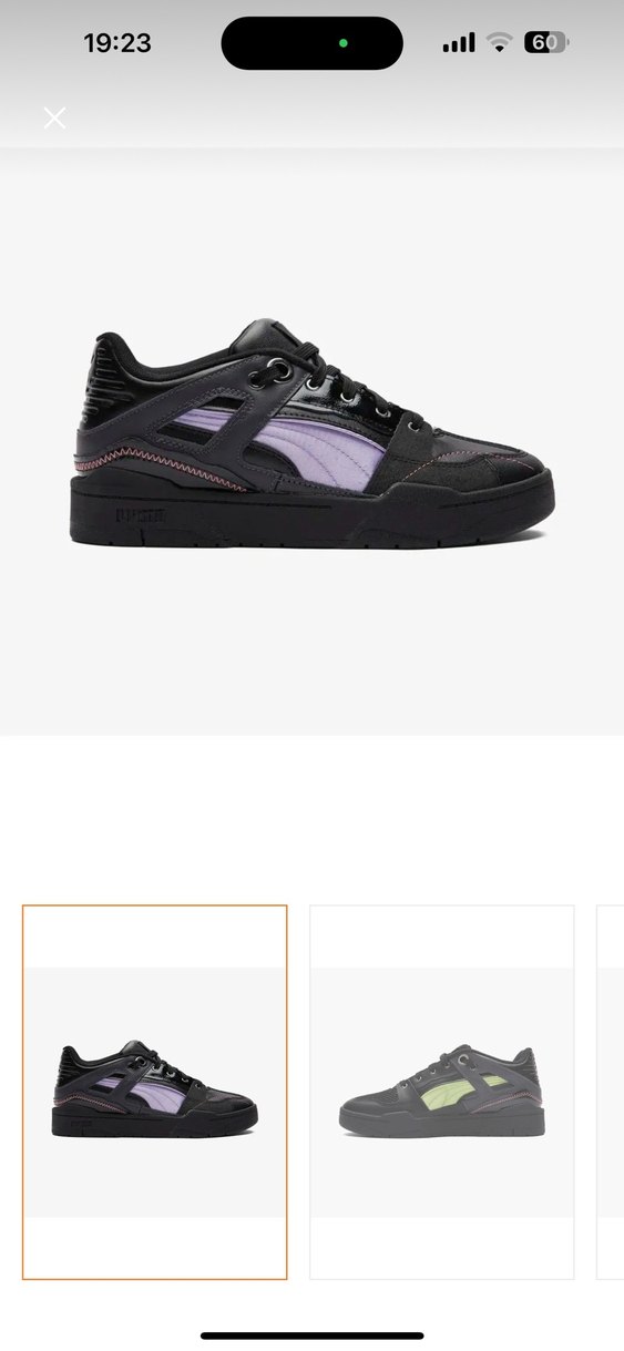 Mor Detaylı Siyah Kadın Spor Ayakkabı - Görsel 3