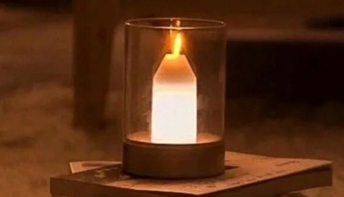 Beyaz Camlı Masa Lambası - Görsel 2