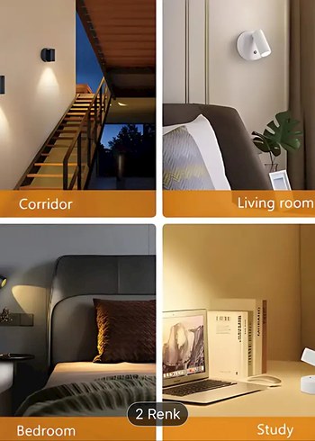 Şarj Edilebilir, Ayarlanabilir Başlıklı, Modern LED Spot Lamba - Görsel 4