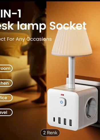 Ayarlanabilir Parlaklıkta Masa Lambası Siyah - Görsel 2