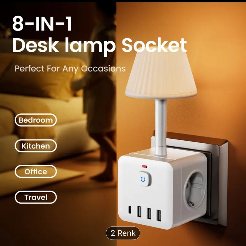 Ayarlanabilir Parlaklıkta Masa Lambası Siyah - Görsel 2