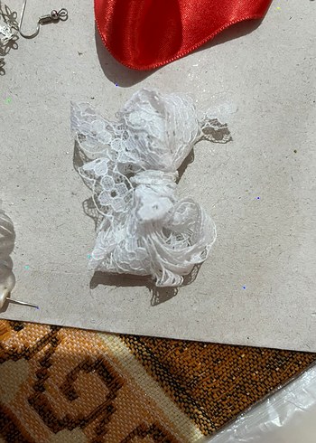 Beyaz Dantel Kadın El Zinciri - Görsel 2