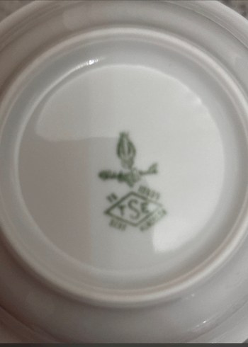 Beyaz Gri Kenarlı Tabak - Görsel 4