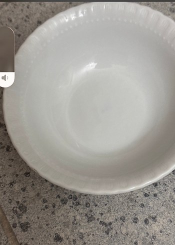 Beyaz Gri Kenarlı Tabak - Görsel 3