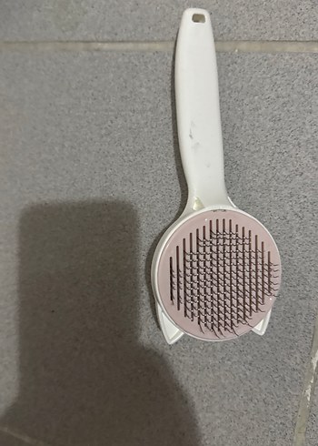 Beyaz Pastel Kedi Şekilli Tüy Toplama Fırçası - Görsel 2