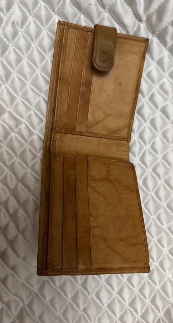 Bej Erkek Deri Cüzdan - Görsel 2