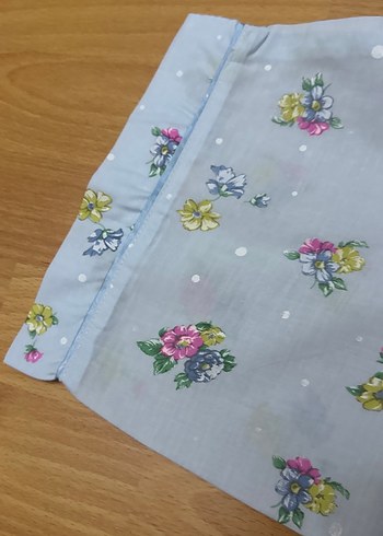 Pastel Mavi Desenli  Gecelik - Görsel 2