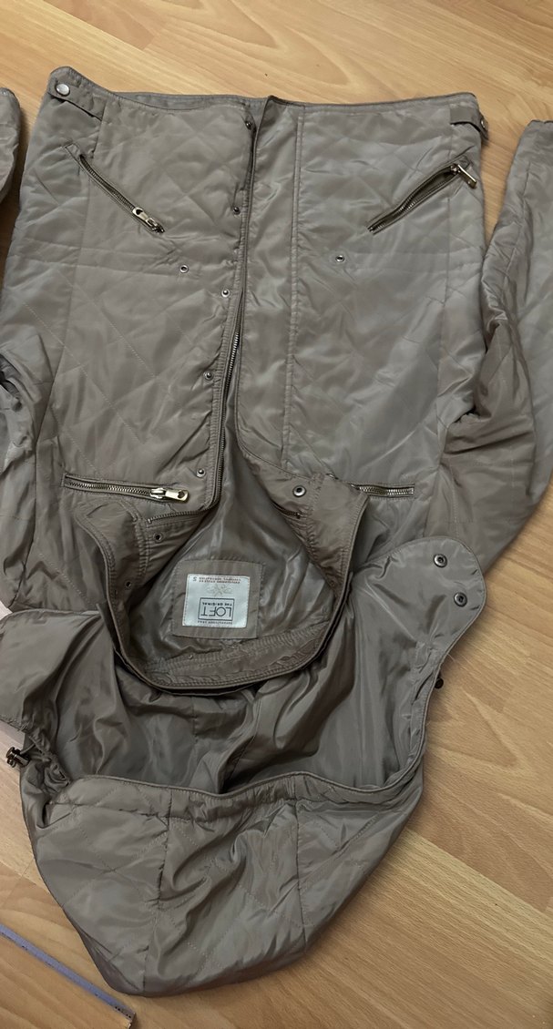 Kırmızı elbise ve ince mont - Görsel 5