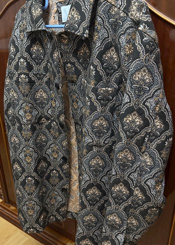 Vintage Desenli Kahverengi Uzun Kollu Erkek Gömlek - Görsel 2