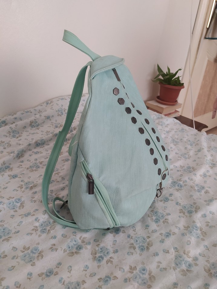 Turkuaz Bohem Kadın Sırt Çantası - Görsel 3