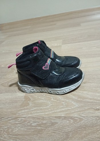 Kız Çocuk Siyah Velcro Spor Ayakkabı - Görsel 3