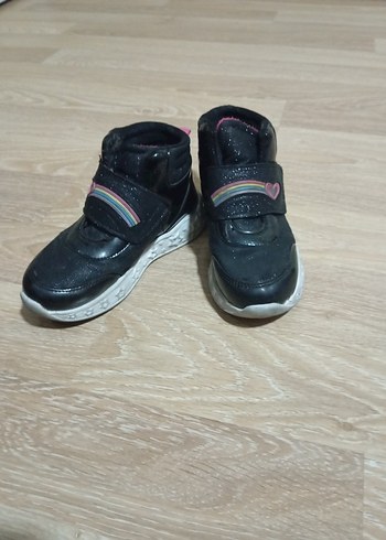 Kız Çocuk Siyah Velcro Spor Ayakkabı - Görsel 5