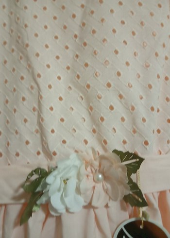 Pembe Tokalı Kız Çocuk Babet ve elbise - Görsel 3