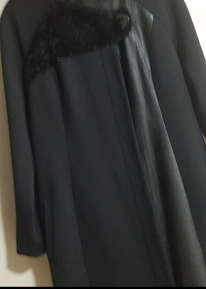 Sıyah kaşe kaban - Görsel 2