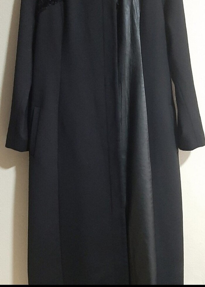 Sıyah kaşe kaban - Görsel 5