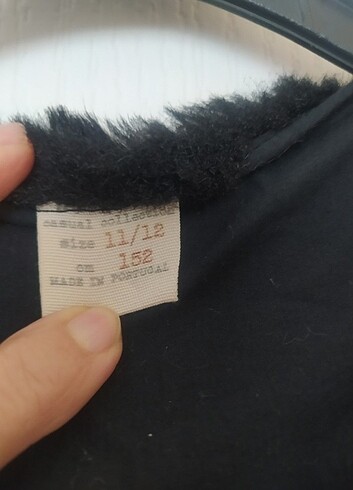 11-12 Yaş Beden Kız çocuk kürk kısa ceket