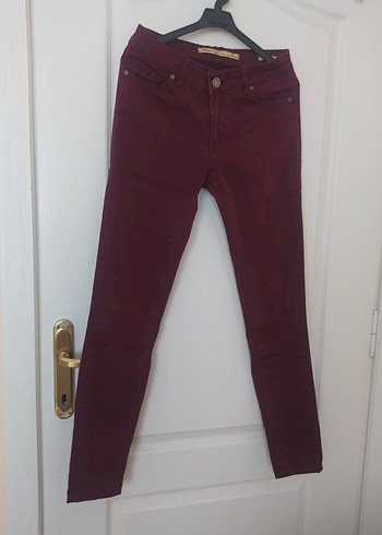 Armalife Bordo Kadın pamuk Skinny Pantolon