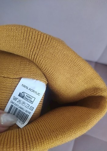 Beden sarı Renk Bej Kadın Basic Bere