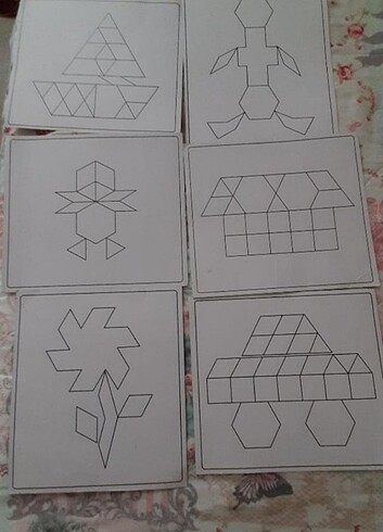  Beden Ahsap tangram 125 parca 