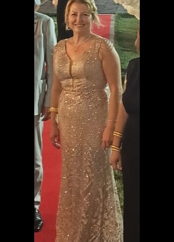 Gold rengi abiye