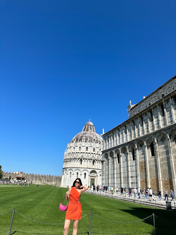 Turuncu Drapeli Straplez Midi Elbise - Görsel 2