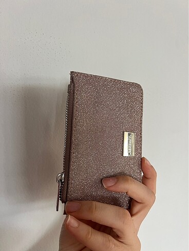  Beden pembe Renk bershka simli kartlık