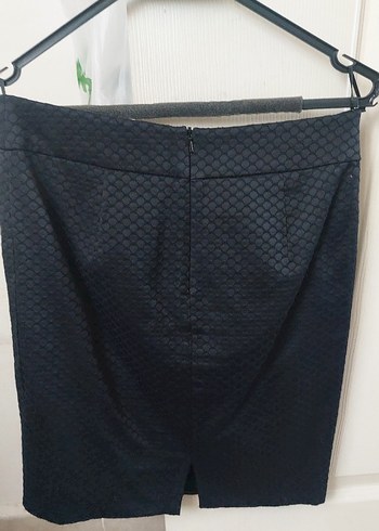 Düğmeli Siyah Yılan Desenli Midi Hamile Ceketi - Görsel 7