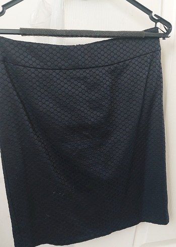 Düğmeli Siyah Yılan Desenli Midi Hamile Ceketi - Görsel 6