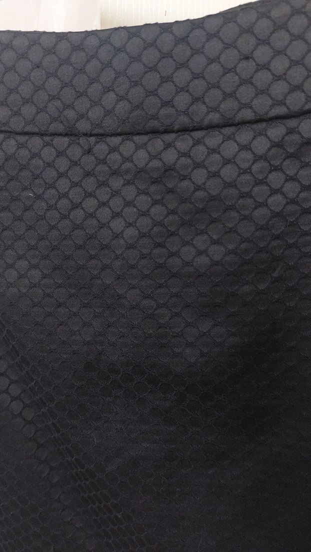 Düğmeli Siyah Yılan Desenli Midi Hamile Ceketi - Görsel 5