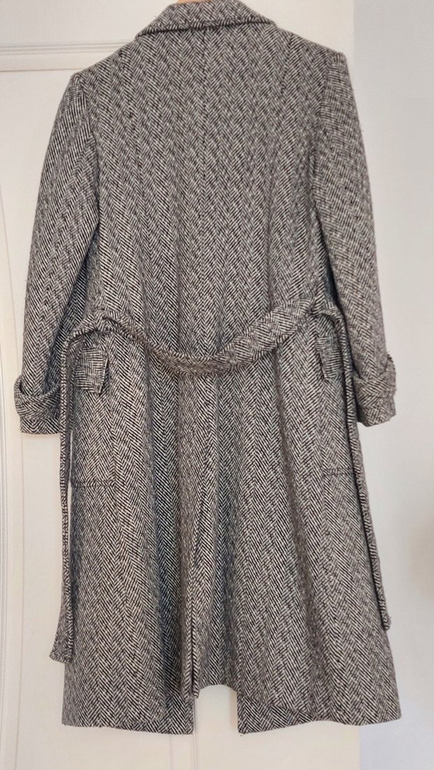 Çift Düğmeli Uzun Kaban - Görsel 2